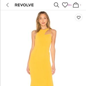 NEW WITH TAGS - Yellow NBD Cut Out Gown